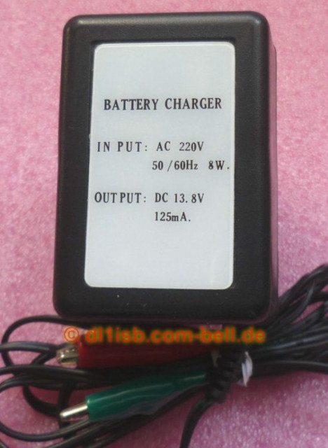 Batterie Ladegerät DC 13,8V/125 mA - Hobby Spiele - Karlsruhe