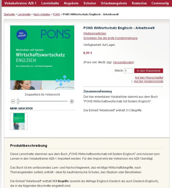 AZ6-1 - Lernprogramm und Vokabeltrainer für verschiedenste Lerninhalte  - Baby und Kind - Bundesweit