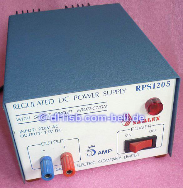Netzteil Samplex DC 12V/3A-5A RPS1205 - Hobby Spiele - Karlsruhe